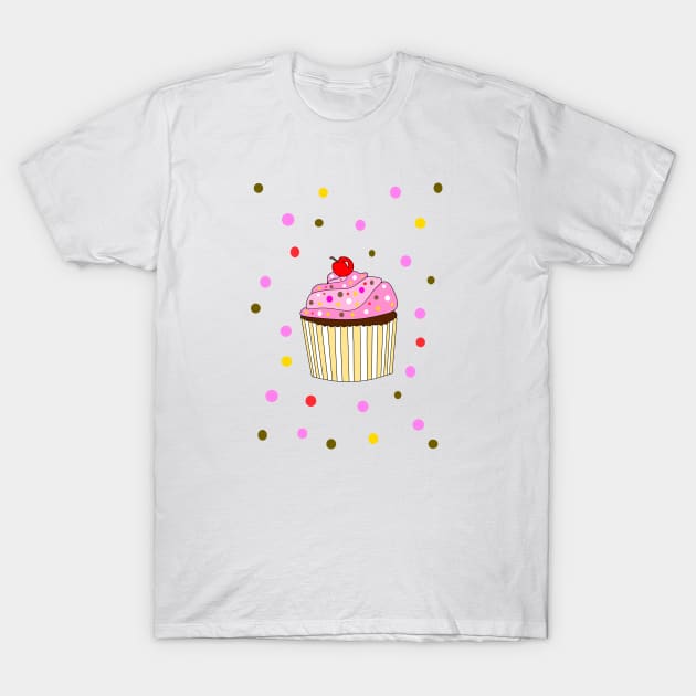 EVERYTHING Is Better With Sprinkled Cupcake Lover - Cupcake Art T-Shirt by SartorisArt1